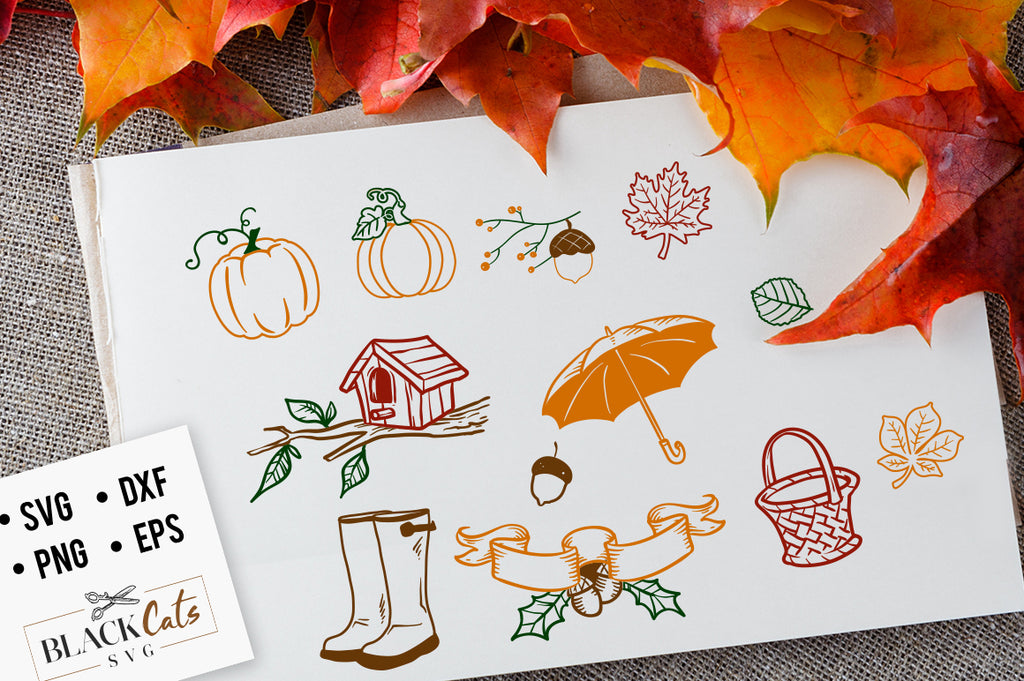 Download Autumn Pack Svg File Cutting File Clipart In Svg Eps Dxf Png For Cr Blackcatssvg