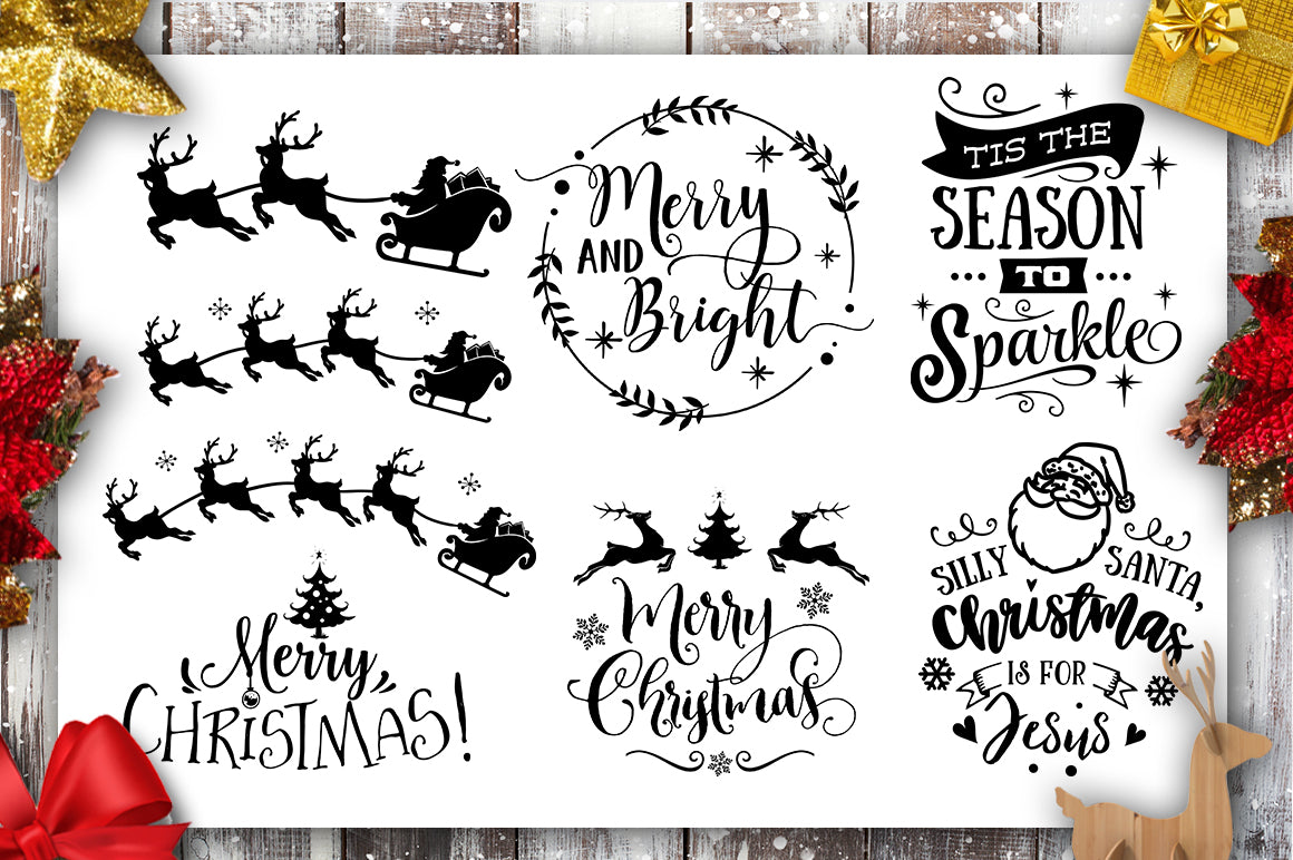 Download Christmas bundle 40 SVG file Cutting File Clipart in Svg ...