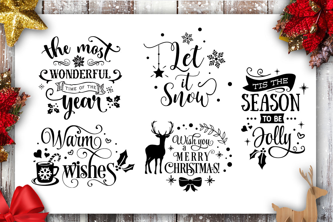 Christmas bundle 40 SVG file Cutting File Clipart in Svg ...