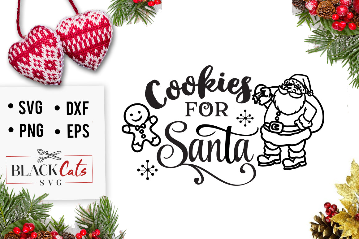 Download Cookies for Santa SVG cutting file - BlackCatsSVG