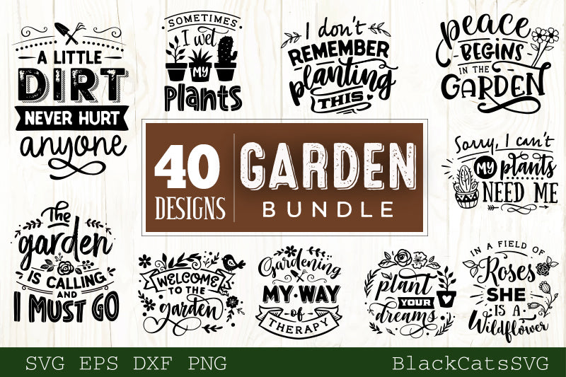 Download Gardening Svg Bundle 40 Designs Garden Svg Bundle Blackcatssvg