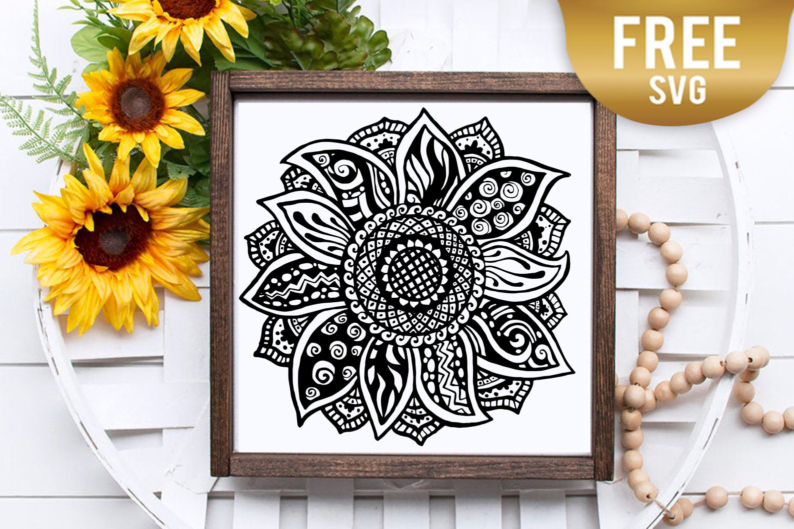 Free Free Sunflower Mandala Cricut 536 SVG PNG EPS DXF File