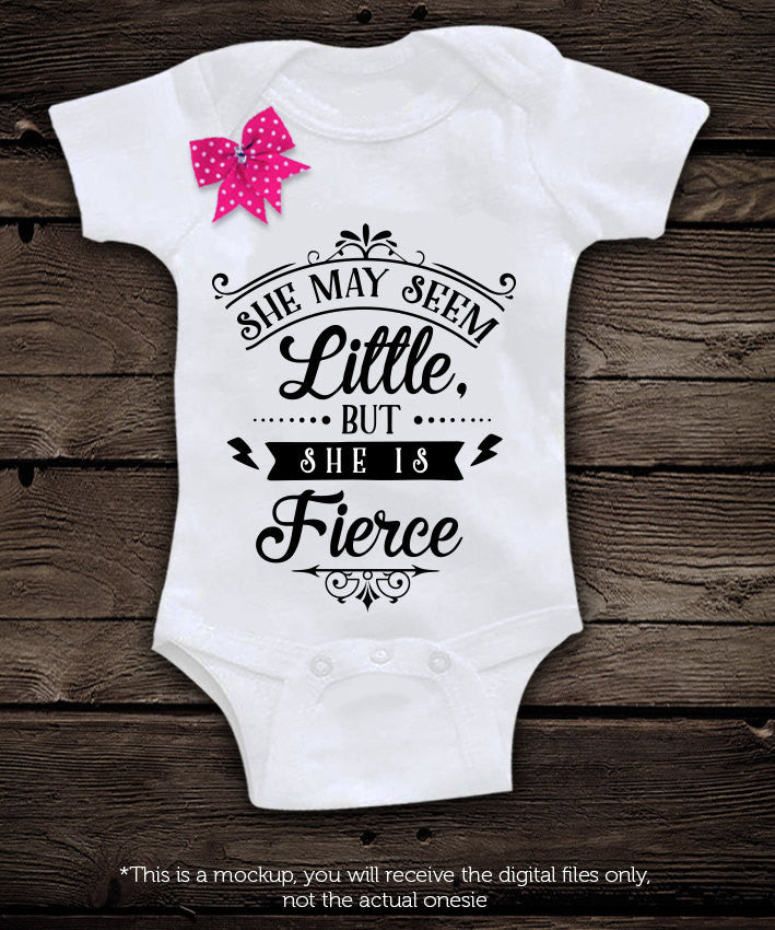 She May Seem Little But She Is Fierce Svg File Cutting File Clipart In Blackcatssvg