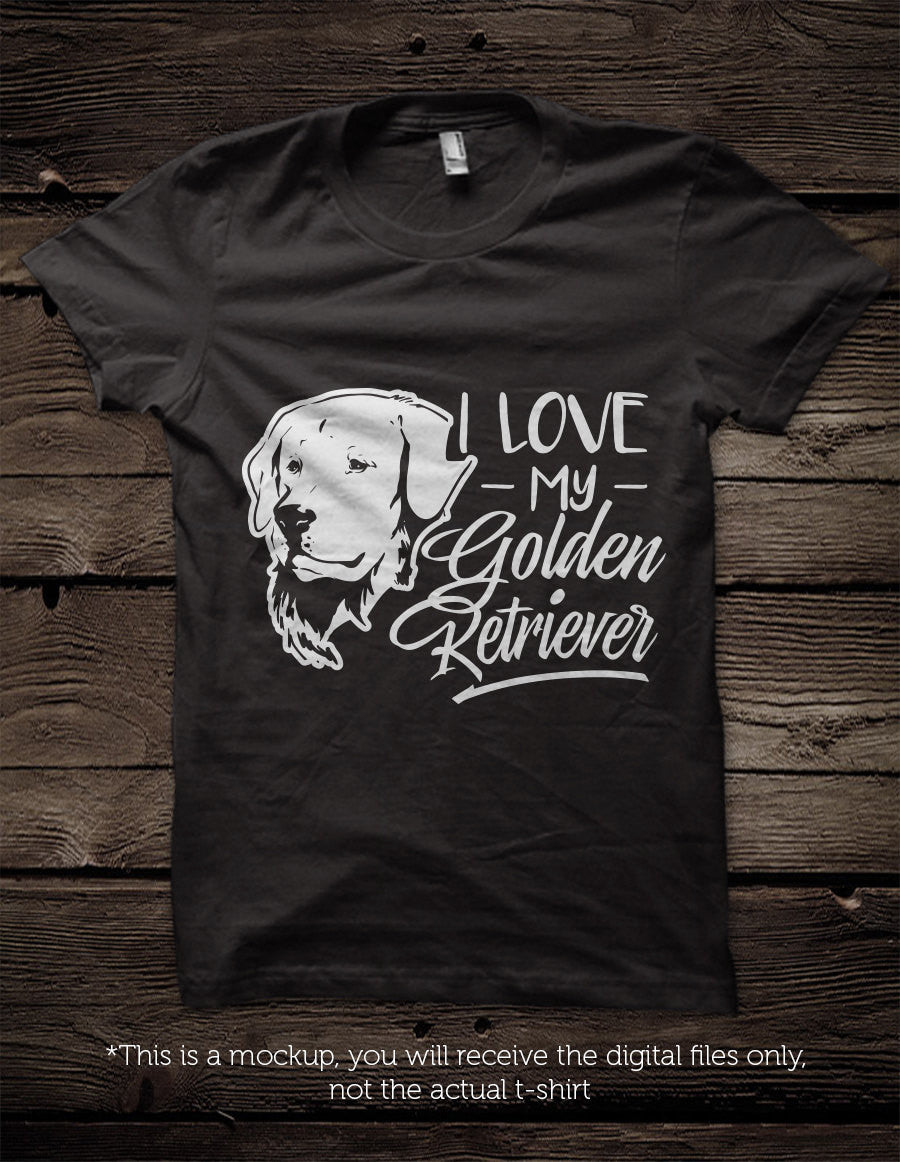 Download I love my Golden Retriever - SVG file Cutting File Clipart ...