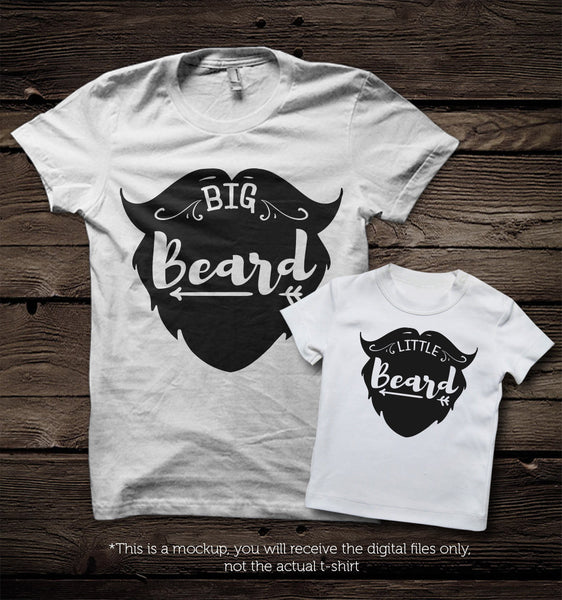 Download Daddy and me svg little beard big beard SVG file Cutting ...