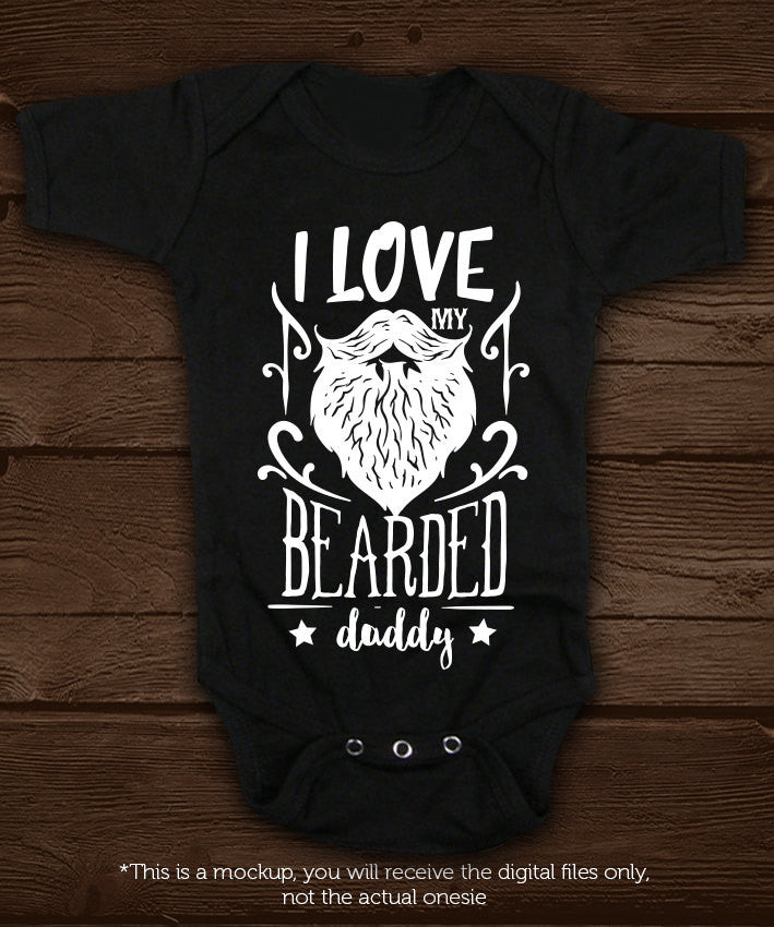 I love my bearded daddy svg file Cutting File Clipart in ...