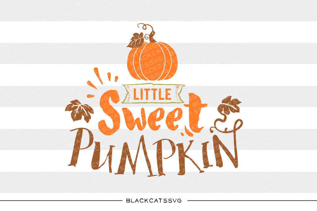 Download Little Sweet Pumpkin Svg File Cutting File Clipart In Svg Eps Dxf Blackcatssvg