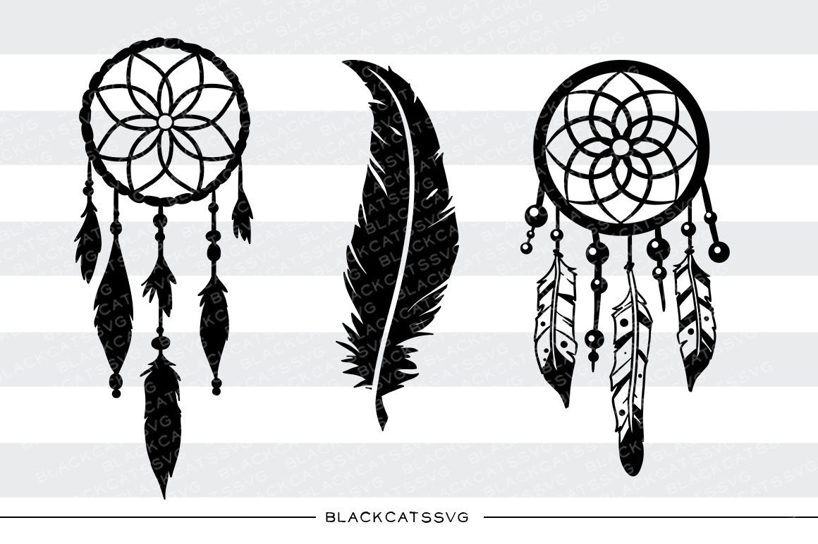 Download Dreamcatcher and feather - SVG file Cutting File Clipart ...