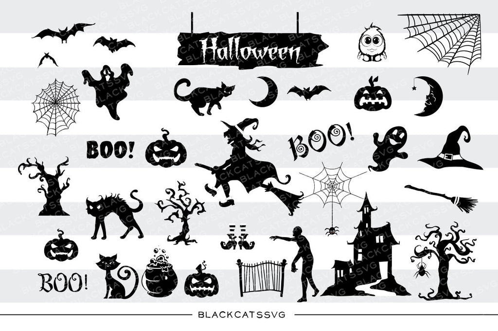 Download Big Pack For Halloween 31 Svg File Cutting File Clipart In Svg Eps Blackcatssvg