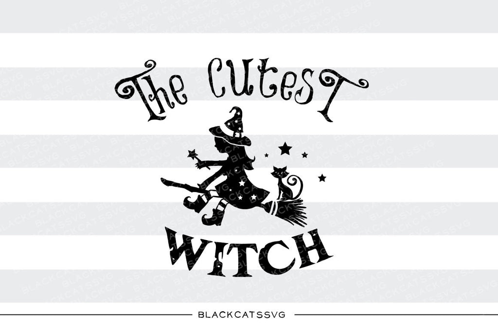 Download The Cutest Witch Svg File Cutting File Clipart In Svg Eps Dxf Png Blackcatssvg