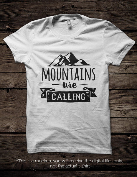 Mountains are calling - SVG file Cutting File Clipart in Svg, Eps, Dxf ...