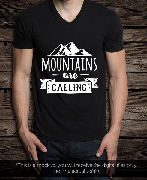 Mountains are calling - SVG file Cutting File Clipart in Svg, Eps, Dxf ...