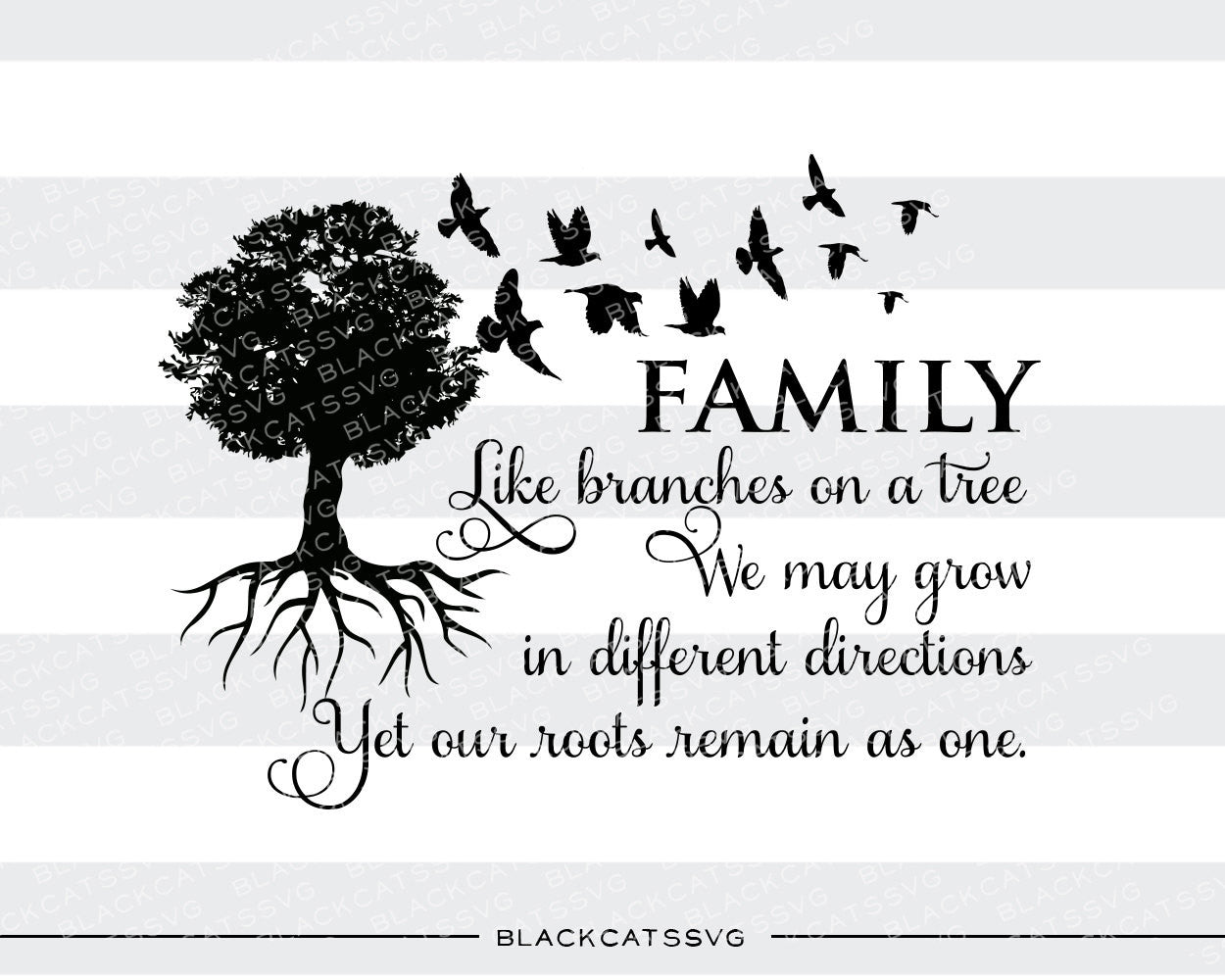 Download Family tree - SVG file Cutting File Clipart in Svg, Eps, Dxf, Png for - BlackCatsSVG