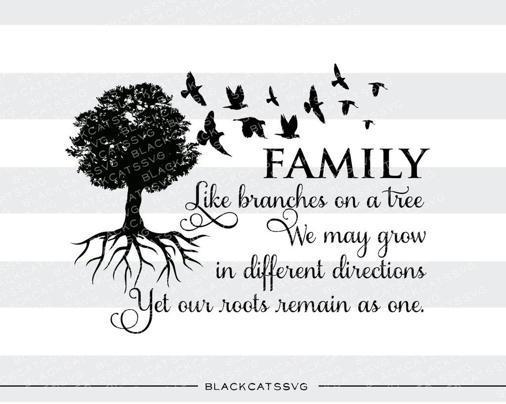 Download Family tree - SVG file Cutting File Clipart in Svg, Eps ...