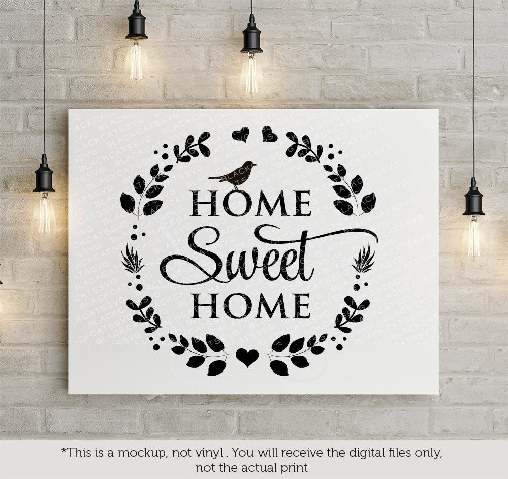 Free Free 103 Silhouette Home Sweet Home Svg SVG PNG EPS DXF File