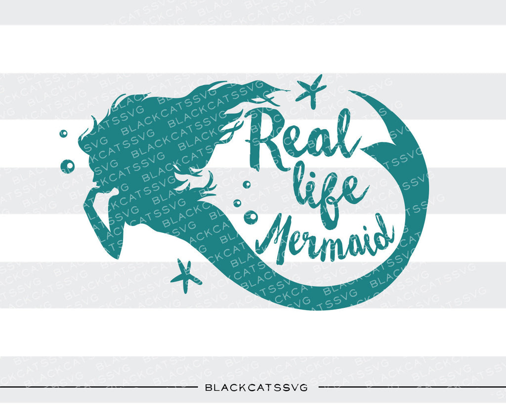 Download Real Life Mermaid Svg File Cutting File Clipart In Svg Eps Dxf Png Blackcatssvg