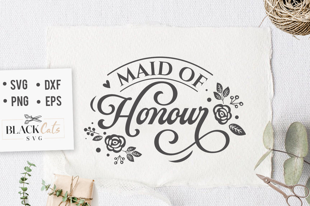 Download Maid Of Honor Svg Blackcatssvg