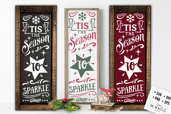 Tis the season sparkle SVG – BlackCatsSVG