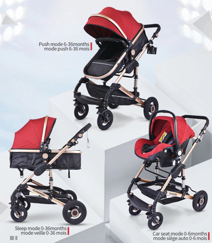 baby stroller for 3