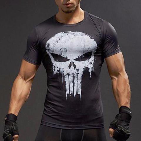 Punisher Dry-Fit Tee – Gym Super Heroes