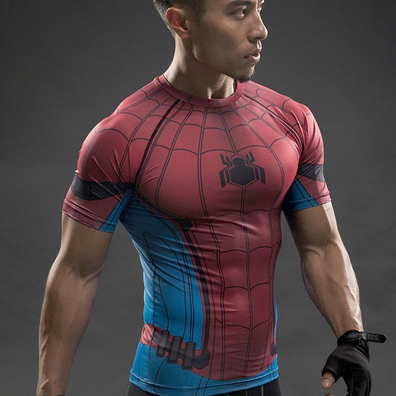 Spiderman Compression Shirt – Gym Super Heroes