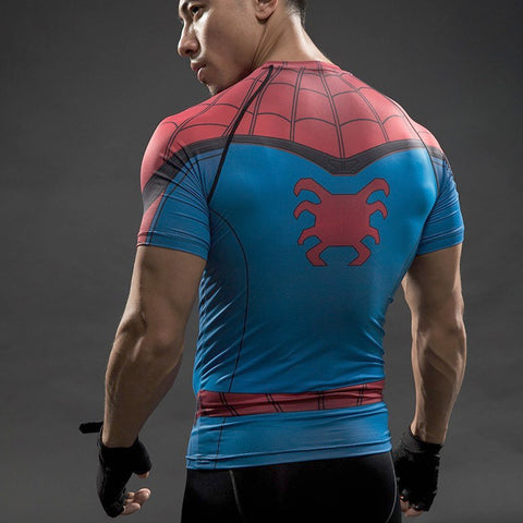 Spiderman Compression Shirt – Gym Super Heroes