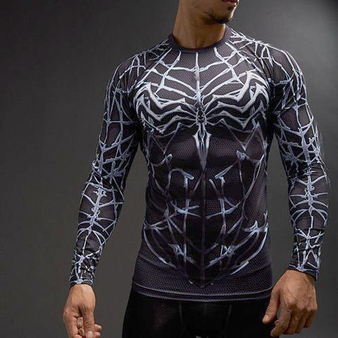 Spiderman Long Sleeve Compression Shirt – Gym Super Heroes