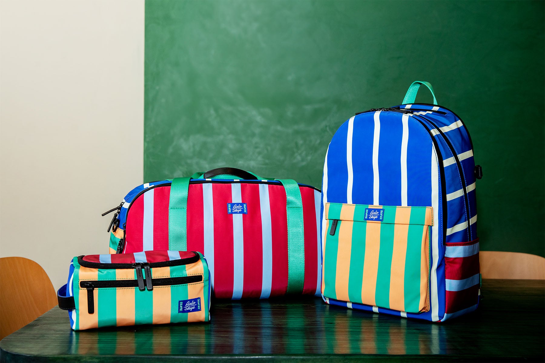 arlo skye dusen dusen soft luggage set of backpack, dopp kit, weekender