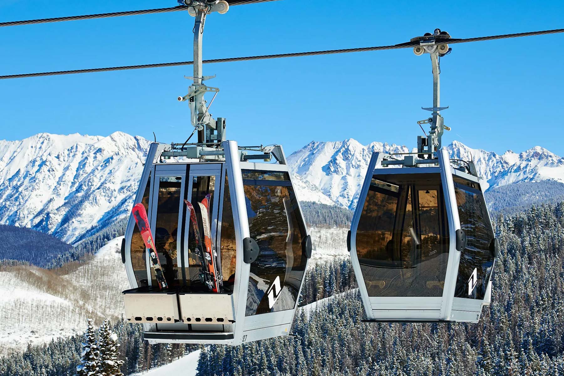 Ski Gondolas in Vail Colorado