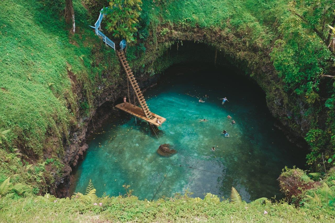 Sua Ocean Trench in Upolu Samoa