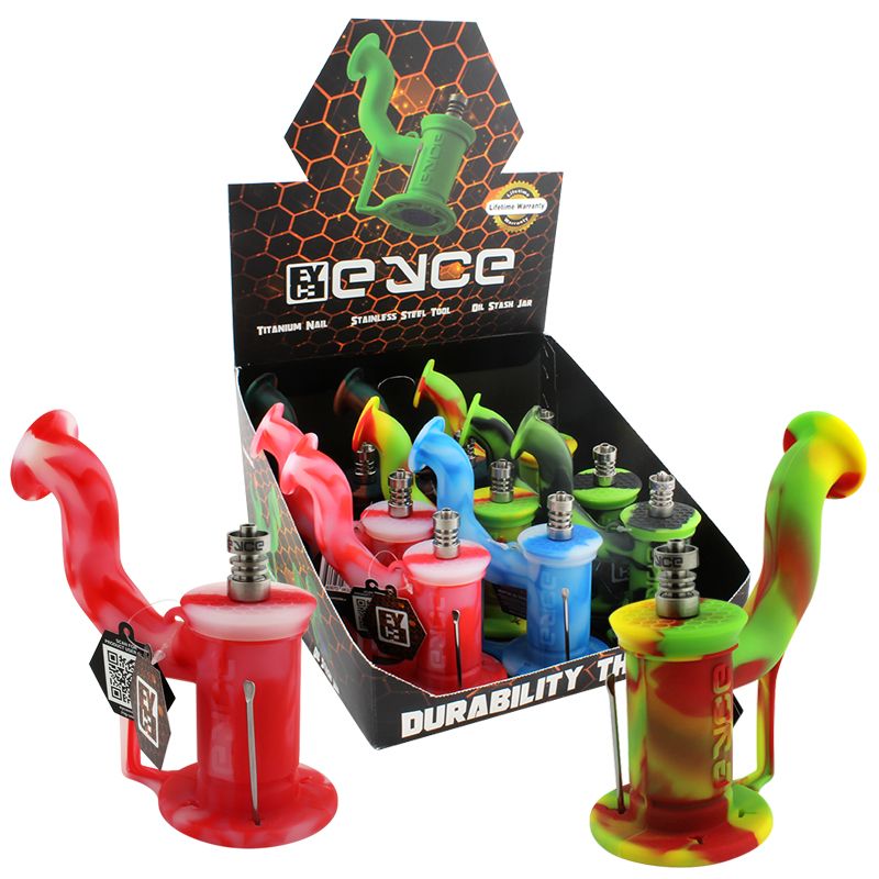Eyce Silicone Assorted Dab Rig II Retail Display - 9 Count
