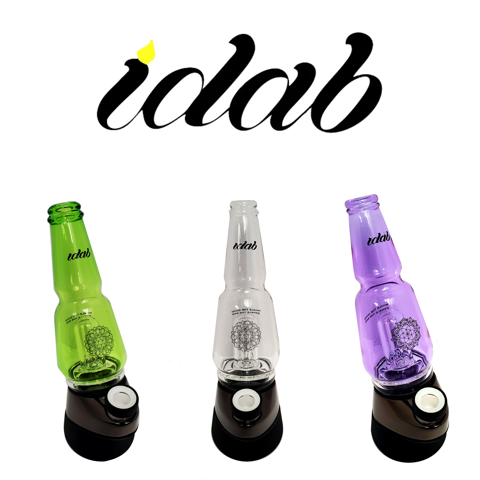 Idab Glass Worked Puffco Peak Modelo Bottle (Random Color)