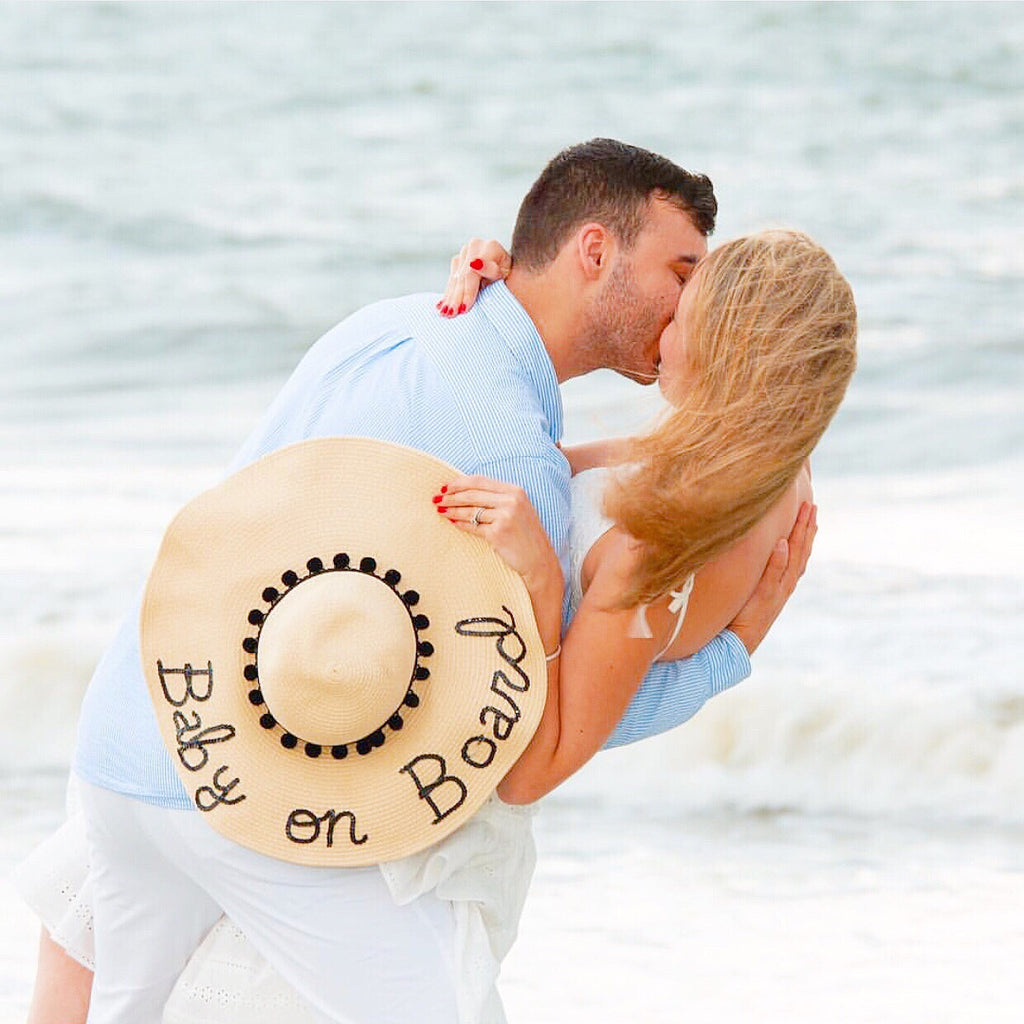 baby on board beach hat