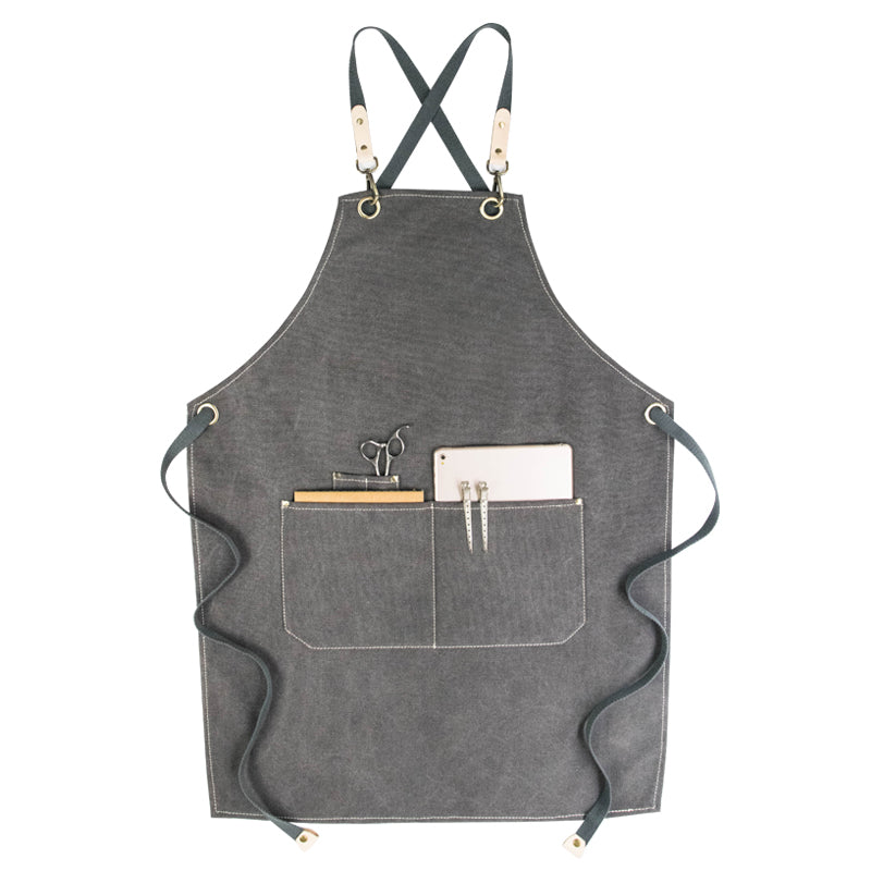 Canvas Long Apron Work Apron Personalized Shop Apron 