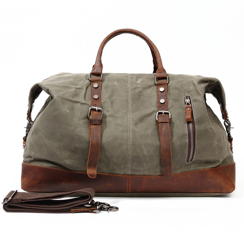 Handmade Military Style Oversized Weekend Travel Duffel Bag, Carry On ...