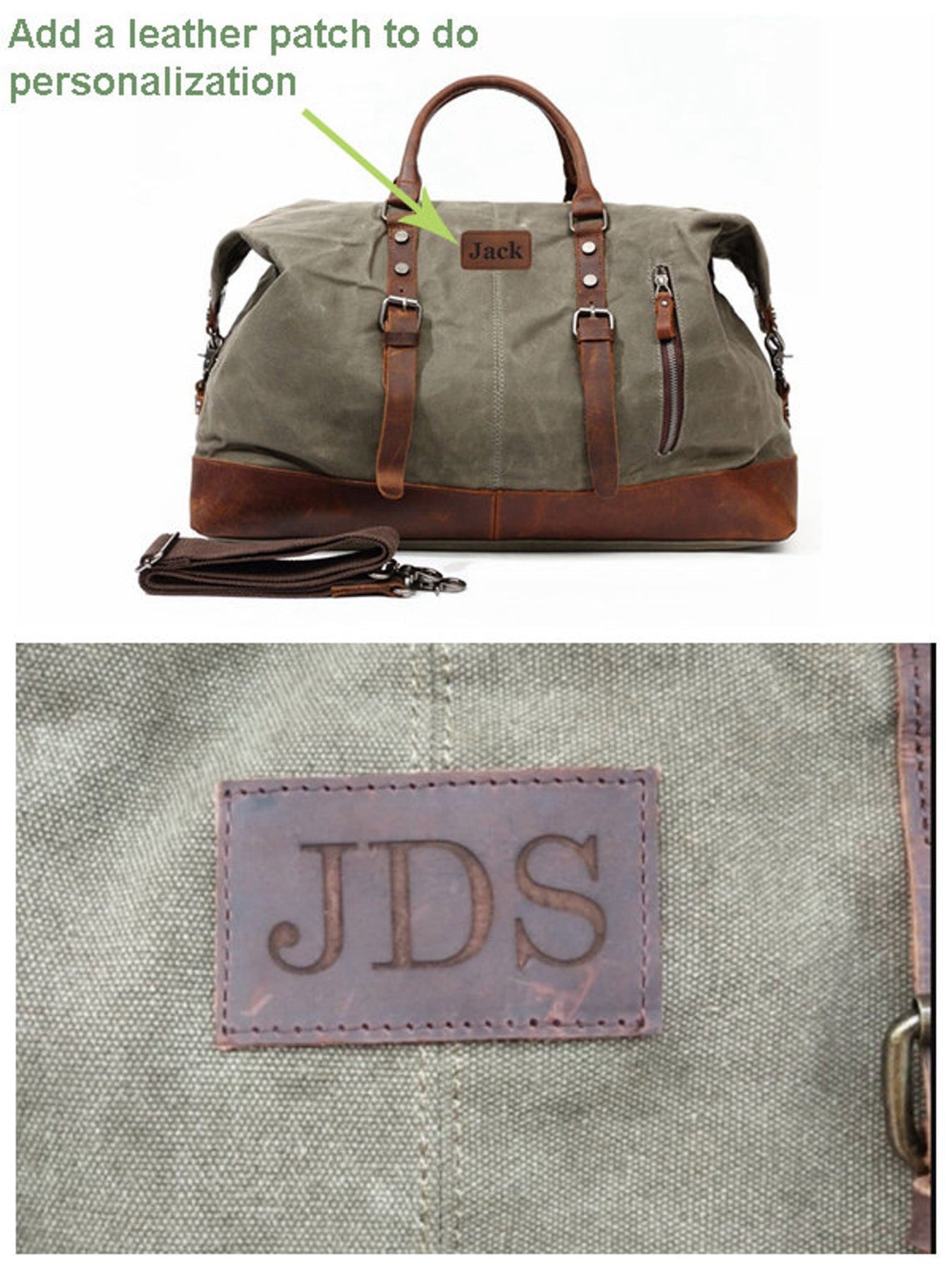 personalized travel bag