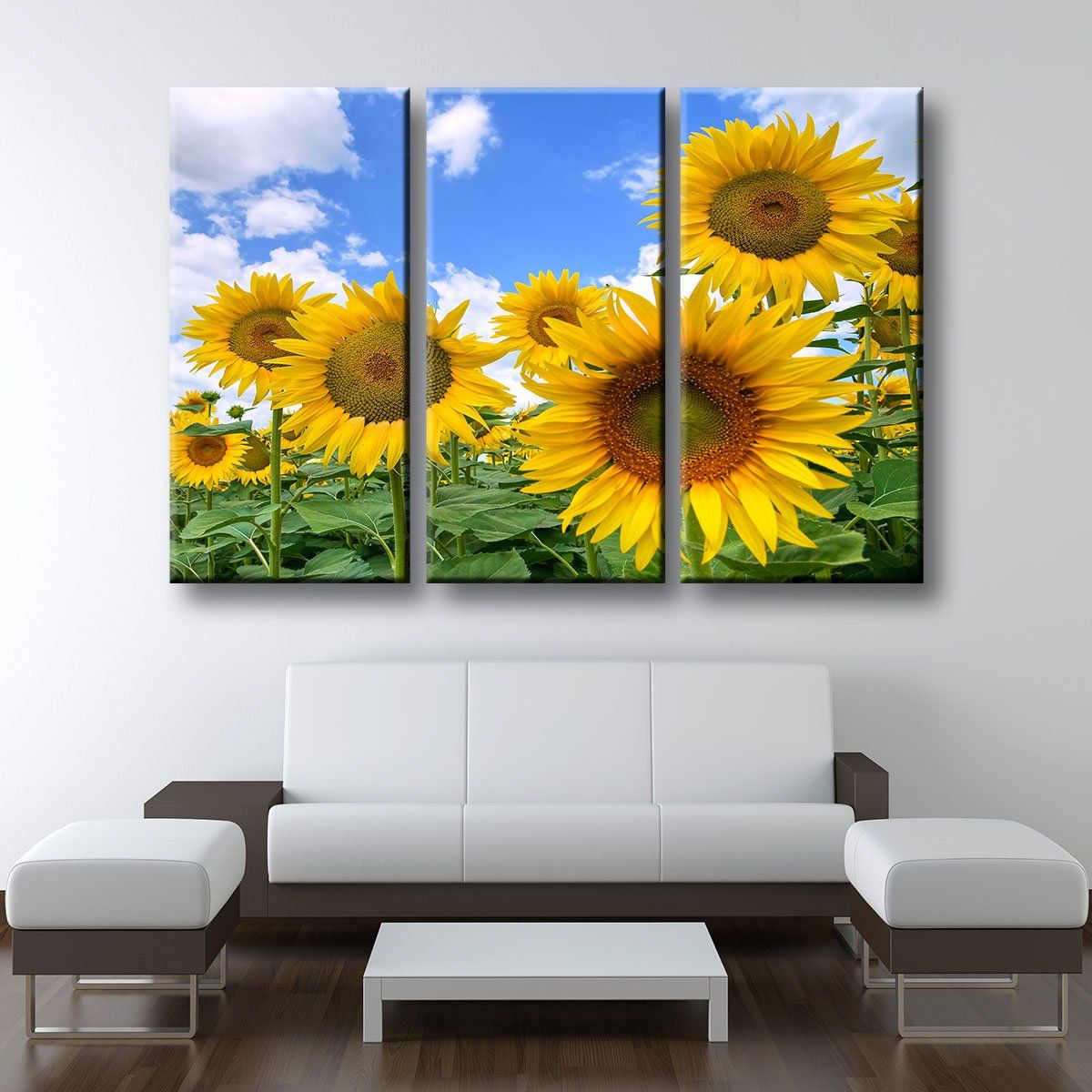 Blooming Sunflower Field - Amazing Canvas Prints