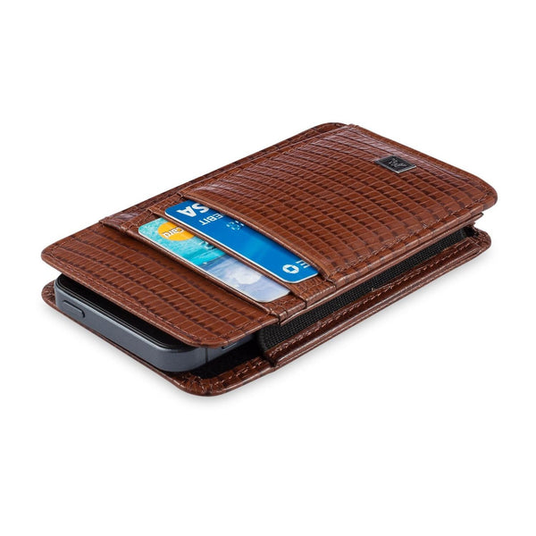 Phone Wallet Medium - Cow Lizard Leather