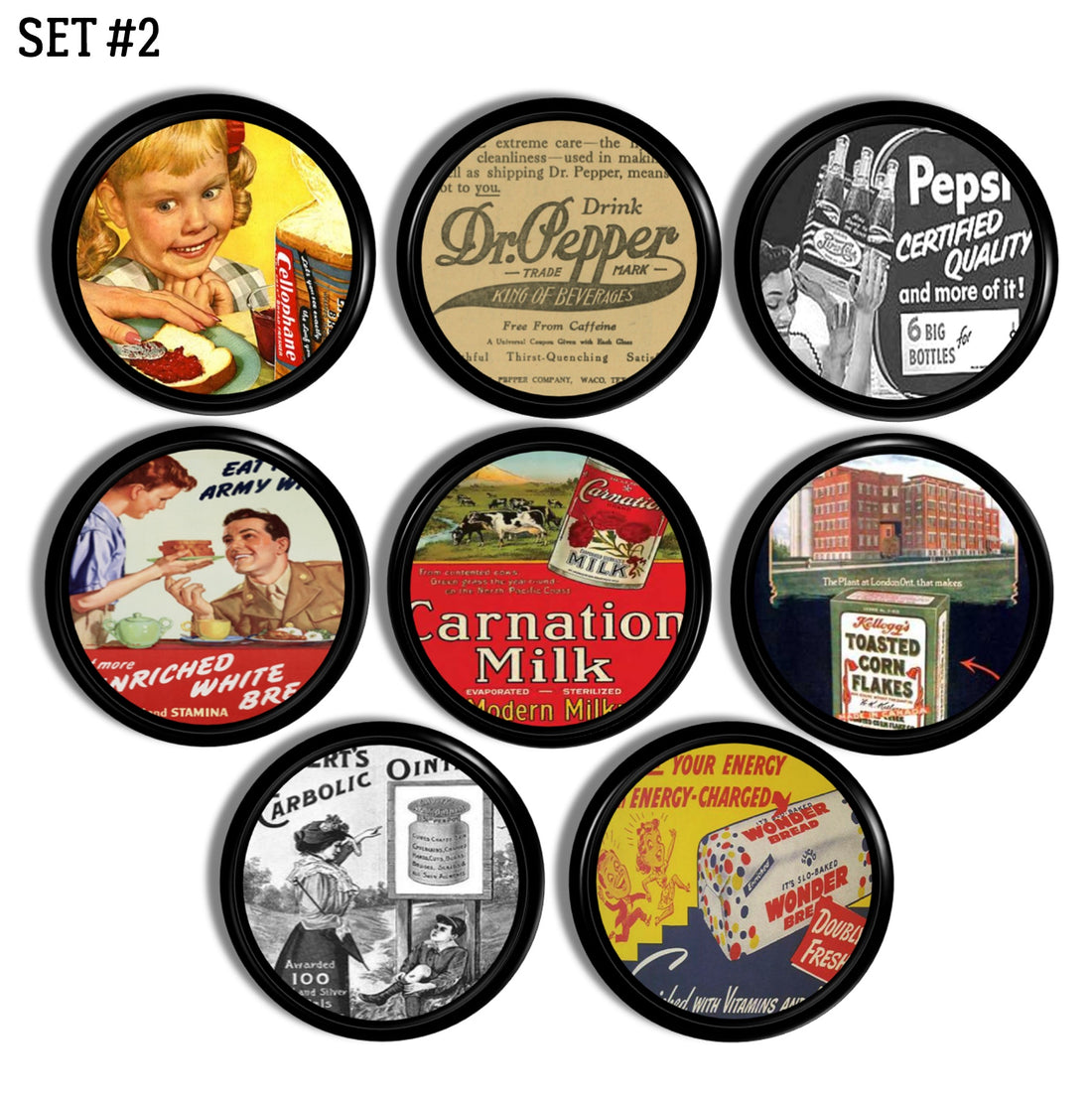 Vintage Food Label Advertisement Kitchen Cabinet Knobs – Handcrafted 360