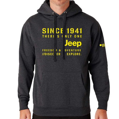 Mens Jeep® Have Fun Out There Long Sleeve Hooded T-Shirt - Black / Nat —  Detroit Shirt Company