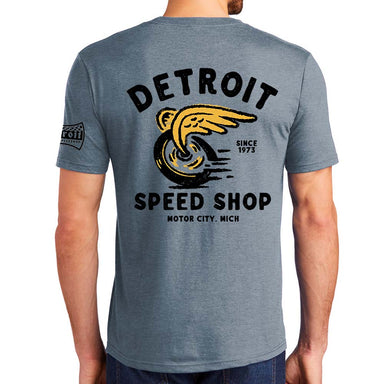 Mens Detroit Grigio T-shirt – Black — Detroit Shirt Company