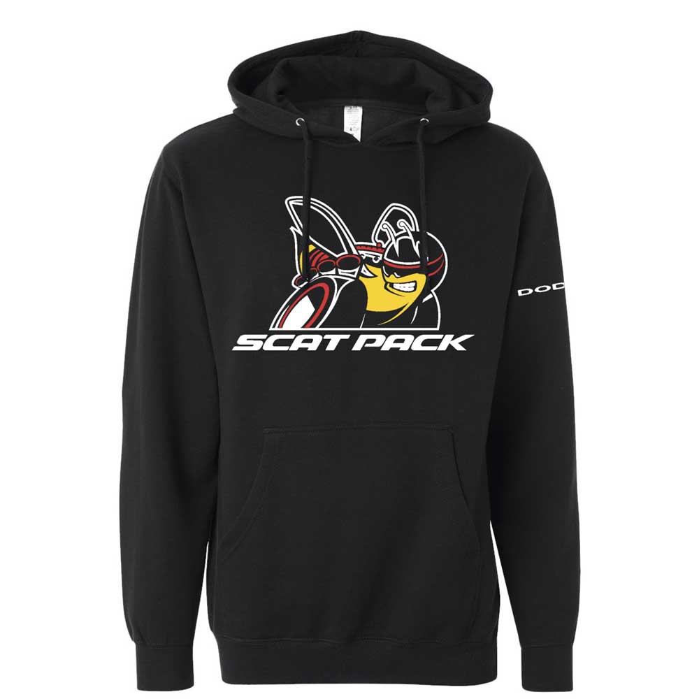 Dodge Scat Pack Hoodie Sweatshirt Black — Detroit Shirt Company
