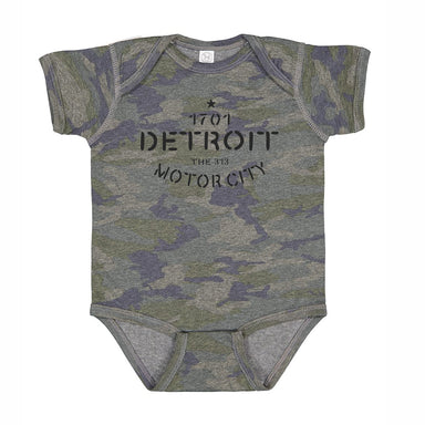 Detroit Street Sign Baby Onesie 12-18 Month