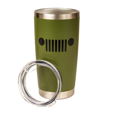 Jeep Insulated Wine Tumbler - White Matte