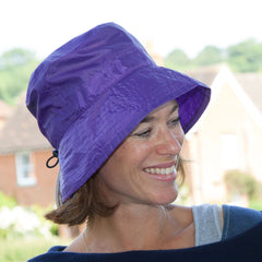 Packable Rain Hat By Proppa Toppa  On Woman