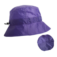 Purple Packable Rain Hat By Proppa Toppa