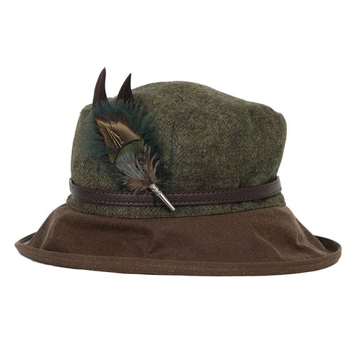 Germ Peacock & Pheasant Oktoberfest Hunter Hat Feathers with Stag Pin