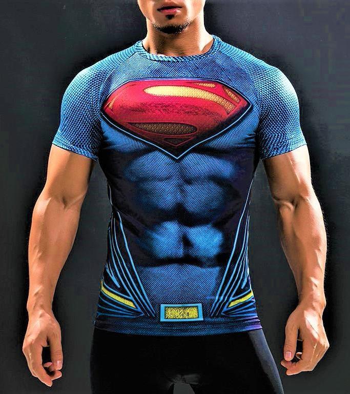 emprender Ardiente ~ lado Superman T-Shirt – Gym Heroics Apparel
