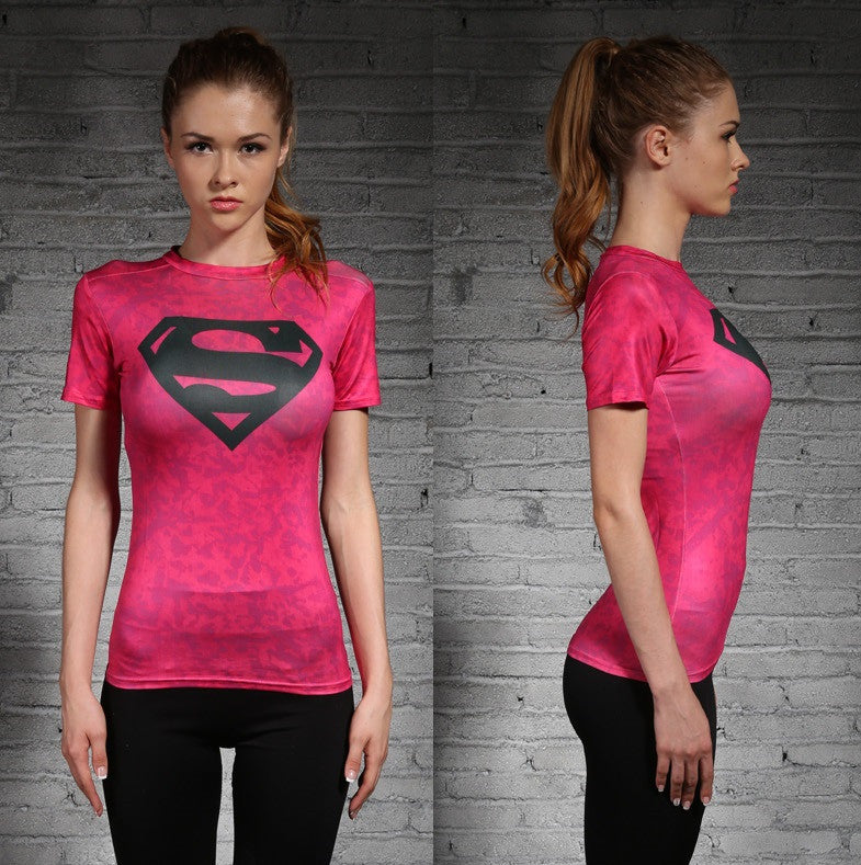 periscoop Discrimineren Eervol Superman Women's T-Shirt (Pink/Black) – Gym Heroics Apparel