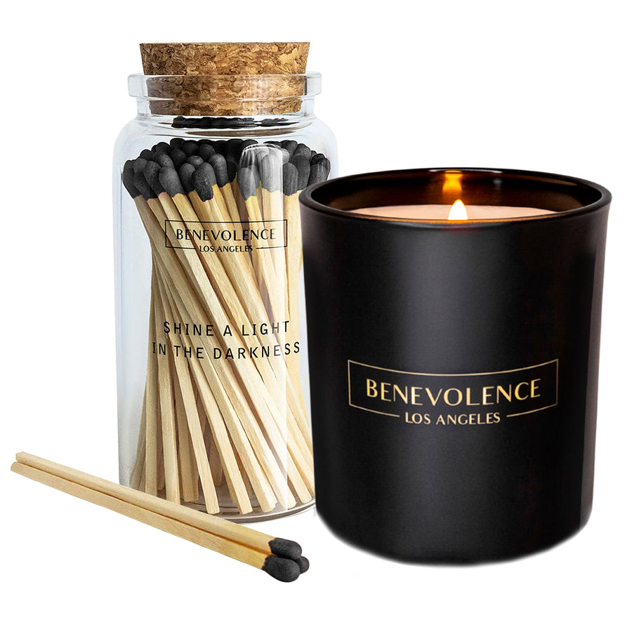  Benevolence LA Decorative Wooden Matches, Artisan Long